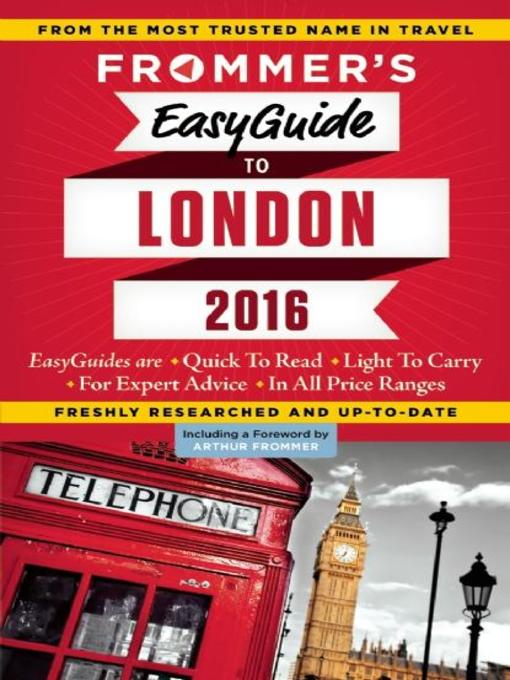 Title details for Frommer's EasyGuide to London 2016 by Jason Cochran - Available
